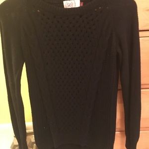 Black knit sweater